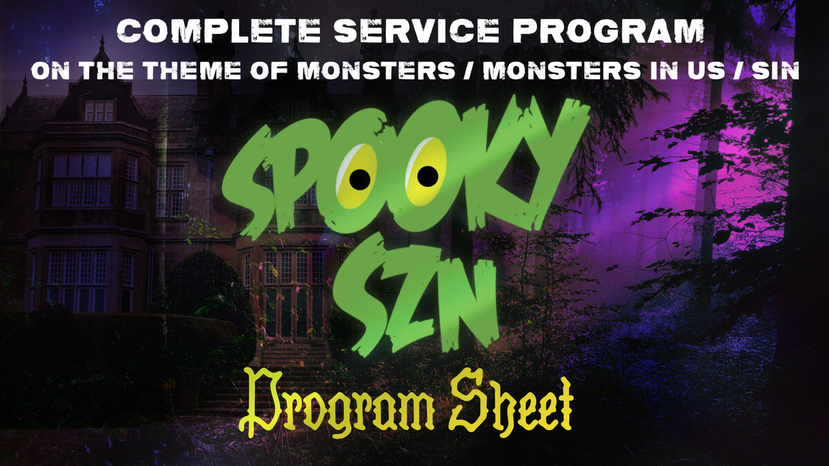 Spooky Szn Program Sheet image number null